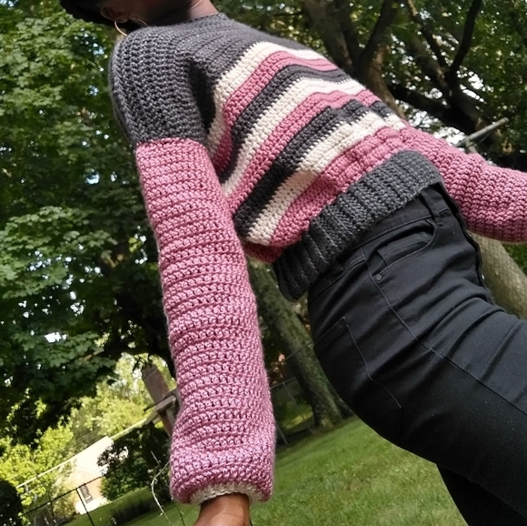 Handmade Striped Sweater - Picture 7 of 7